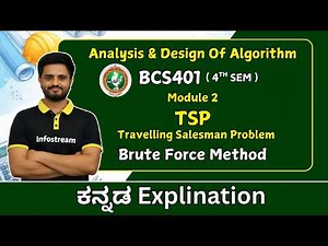 TSP - Traveling Salesman Problem (Brute Force method ) | Analysis and Design of Algorithms