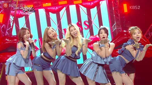 Ladies' Code KISS KISS KBS音乐银行 14/08/29