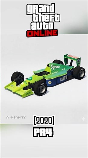 Evolution of Formula 1 cars in GTA Games #gtaonline #formula1 #gtacars