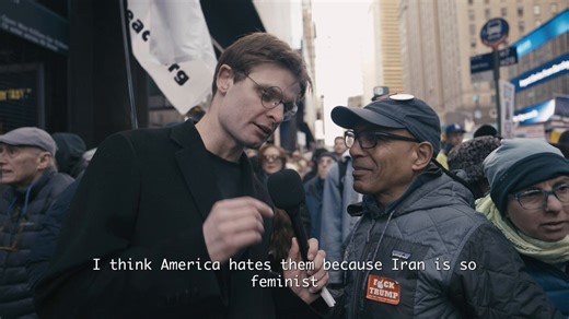 🇺🇸🇮🇷 'No Kings' protester on Iran:"They have a good leader, the Ayatollah."He also hopes Iran blows up any U.S-related ships in the Strait of Hormuz.What on earth happened to U.S patriotism?