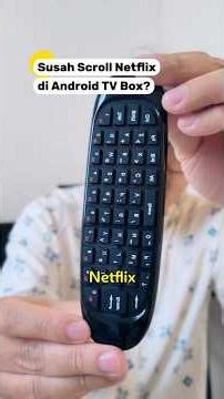 Air remote keyboard universal untuk Android tv box apapun jadi bisa scroll Netflix 👍