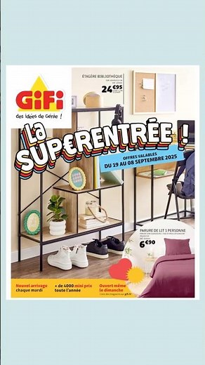 Nouveau catalogue💥GIFI #gifi 19/08 au 08/09 2025 France 🇫🇷