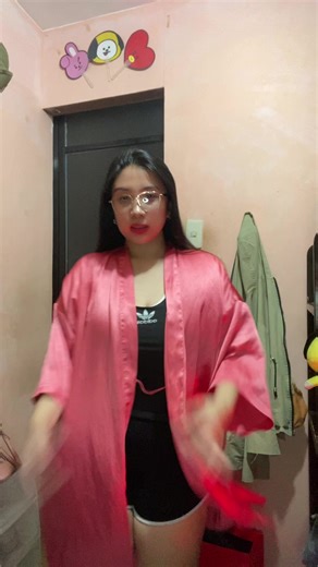 Katana Dance Routine in a Cozy Bedroom Setting
