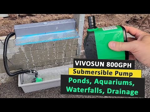 VivoSun Submersible Water Pump Review - 800GPH Water Pump for Ponds, Aquariums, Waterfalls, Drainage