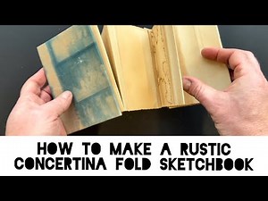 How to Make a Simple Rustic Concertina Sketchbook | Easy DIY Bookbinding for Beginners