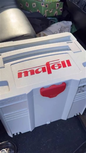 Perfect cuts every time. Crosscut trim or a 4x8 sheet of plywood with the 4’ flexible guide rail in the case. Works on standard guide rails or quickly remove the attached guide rail and use freehand, like any saw. @mafellusa KSS 40 saw @mafell_uk @mafell.dach | TOOLS by Design