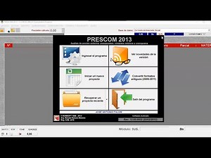COMO INSTALAR PRESCOM 2013, Calculo de presupuesto con prescom.