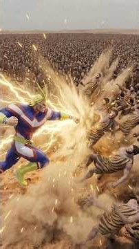 1,000,000 Barbarian VS All Might ! 😱 Who will win ? 🤔
