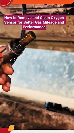 How to Remove and Clean Oxygen Sensor for Better Gas Mileage and Performance #shorts #mechanic #car