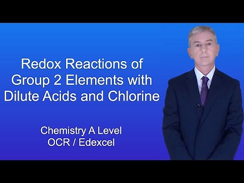 A Level Chemistry Revision "Redox Reactions of Group 2 Elements with Dilute Acid and Chlorine".