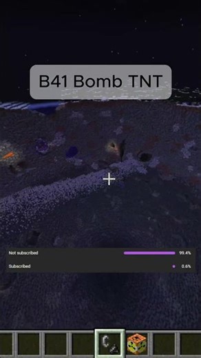 Nuclear TNT Explosion in Minecraft ☢️💥 #shorts