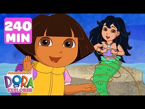 Every Time Dora the Explorer Asks for Help! 💗 240 Minutes | Dora & Friends