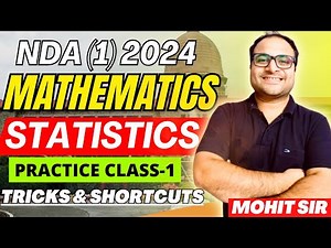 Most important Qs for NDA (1) 2024🤩| STATISTICS Practice Class 1🔥 | All Concepts & Tricks| Mohit Sir