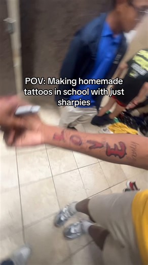 #sharpietattoo #tattoosharpie #inschool | tatto