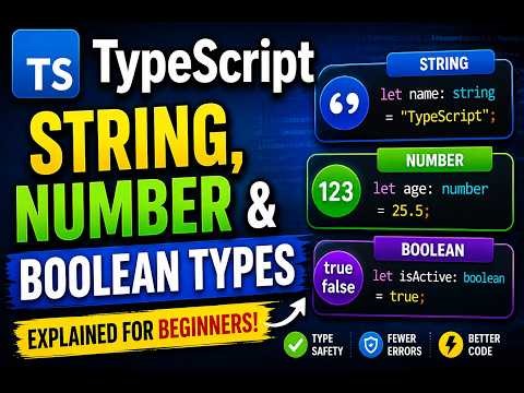 TypeScript String, Number and Boolean Types Explained