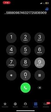 I phone keypad