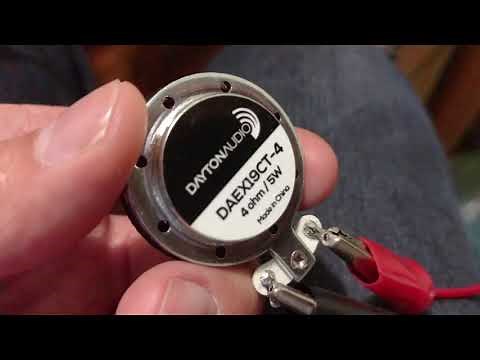 First look and test - Dayton Audio DAEX19CT-4 Exciter