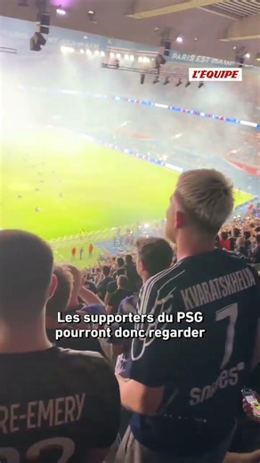 🤩 The Champions League final between PSG and Arsenal will be broadcast at the Parc des Princes #s...