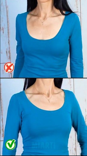 How to downsize a wide neckline easily! Miarti 🧵✂️