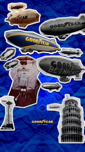 791K views · 1K reactions | En 1925 despegó el primer Blimp de Goodyear, llamado Pilgrim, y abrió el camino a la innovación. El Blimp brilló en shows, eventos deportivos, apareció en la tele y también en películas de Hollywood. Hoy sigue dejando su huella en los cielos del mundo. #Goodyear #GoodyearBlimp100Años #PuedesContar #HazTuCamino | Goodyear | Facebook