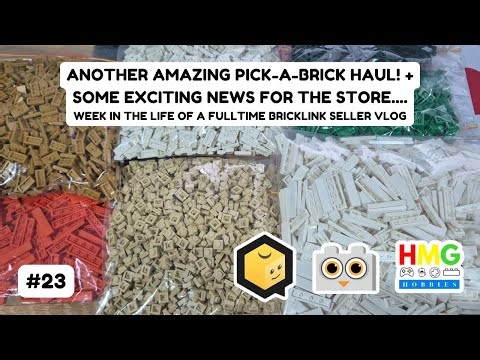 Another AMAZING Pick-A-Brick Haul + Some EXCITING news for the Store... Bricklink Seller Vlog #23