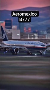 Aeromexico Boeing Landing in Golden Hour #shorts #pilot