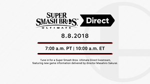 Super Smash Bros. Direct announced for August 8