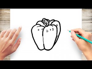 How to Draw Green Pepper