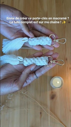 Un petit DIY bohème : porte-clés en macramé ✨