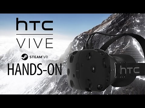 HTC VIVE Gameplay Hands-On - Steam VR - Portal VR, Everest VR & Elite Dangerous