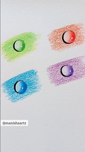 Realistic Water drop drawing tutorial with colour pencil #shortsfeed #shorts #waterdropdrawing