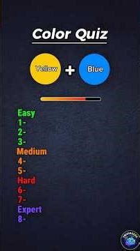 Can You Get 8/8? 🧐 Color Mixing Quiz!