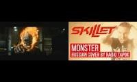Mix of 2 videos from youtube : Skillet - Monster Russian version