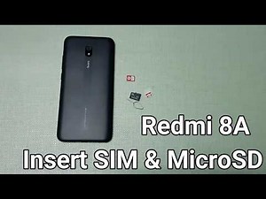 How to Insert SIM Card & MicroSD Card in Xiaomi Redmi 8A
