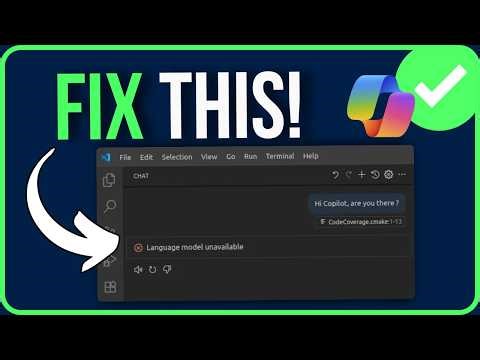 COPILOT LANGUAGE MODEL UNAVAILABLE 2026 [FIXED] | GitHub Copilot Language Model Unavailable VSCode