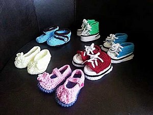 Crochet converse slippers**free pattern***