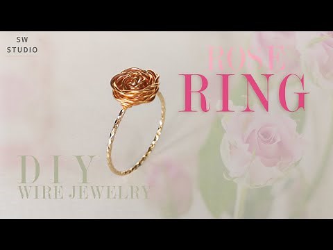 Rose Ring/Happy Valentine's day/Easy Ring/DIY Ring/Wire Wrap Ring Tutorial/DIY Jewelry/How to make