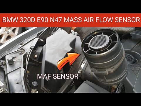 How to Clean the Mass Air Flow Sensor on BMW 320d E90 N47 Engine. BMW N47 & N57 MAF Sensor Cleaning