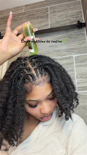 Simple Nighttime Loc Routine for Healthy Hair