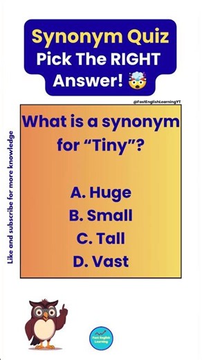 🔥 Only 1% Can Get These Synonyms Right! 🤯 | English Quiz