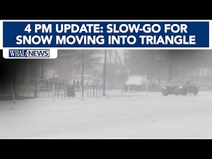 Jan 31 4 p.m. update: Slow-go for snow moving into Triangle, Raleigh