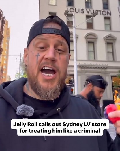 Jelly Roll gets a true Sydney experience by almost getting kicked out despite not doing anything wrong. #jellyroll #jellyrollforever #fans #love #singer #guitar #piano #drums #reelsvideoシ #concert #Amazing | Jelly Roll Fans