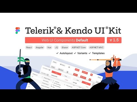 Telerik and Kendo UI Kits for Figma