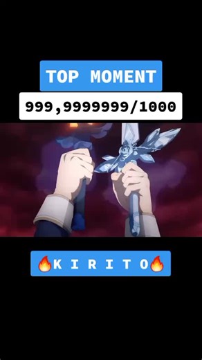 KIRITO Top Moments: Anime SAO Master Sword Art Online