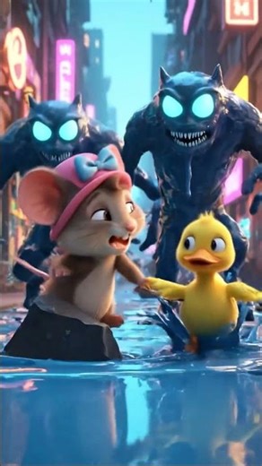 Cute Mouse Escapes Melting Rock Storm | Funny Animal Videos | Funny Animals Adventure #cutemouse