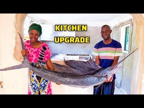 Modern Kitchen Makeover Begins 🏡 Biggest Fish Ever + KFC Style Fish Recipe 🐟🔥