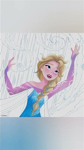 Elsa using her ice powers