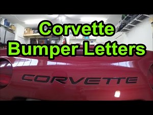 Corvette Bumper Letter Kit