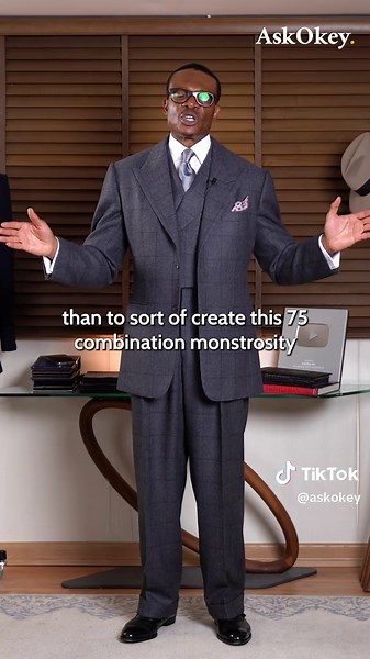 The 75 suits combination monstrosity. Can you mix and match your suits to create 75 different combinations? Share your thoughts in the comments. Explore true remote bespoke craftsmanship: www.AskOkey.com/shop Master color combinations with Color Genie: Download @colorgenie.app on the App Store & Google Play. #AskOkeyIG #KingOfDrape #DrapeCut #BespokeSuit #ClassicManStyle #Menswear #suits #classicdress #bespoke #mensfashion #women #womensfashion #menswear
