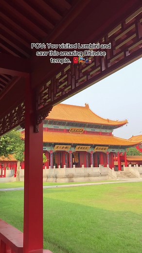 Exploring the Beautiful Chinese Temple in Lumbini